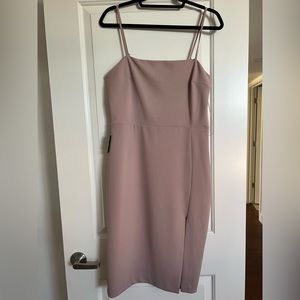 Express dusty pink midi dress